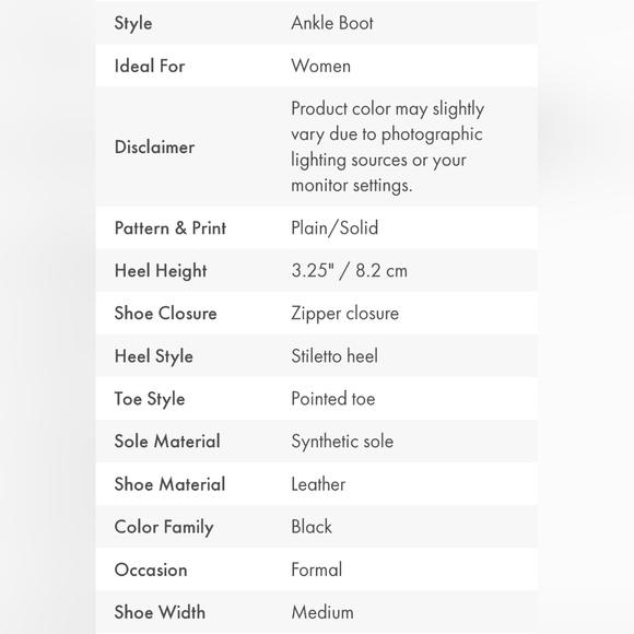 CALVIN KLEIN Georgene Pointed Toe Zippered Stiletto Bootie Size 5.5 - Picture 9 of 9